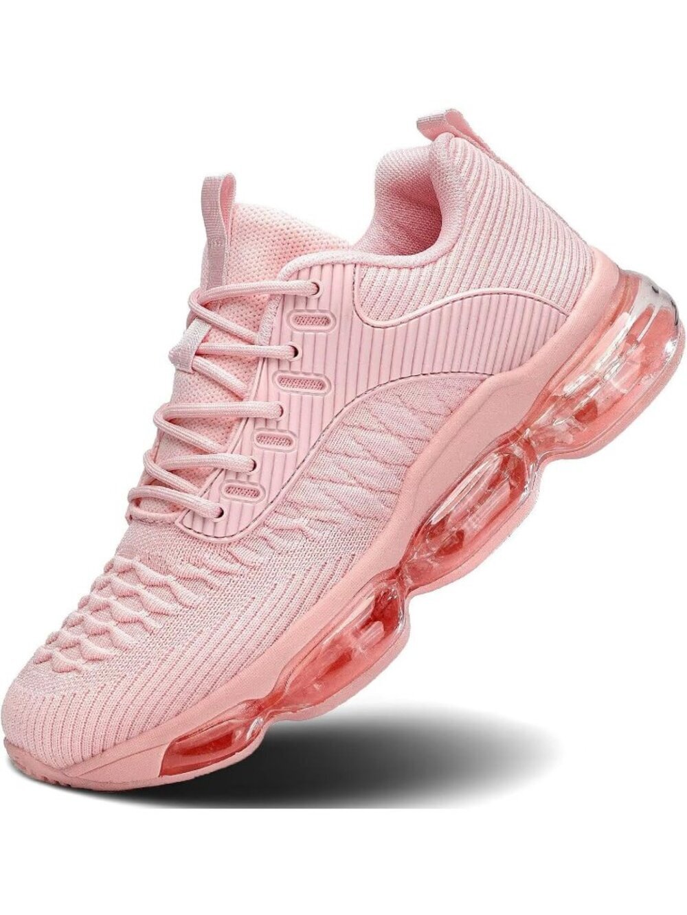 Women's Pink Air Cushion Basketball Breathable Cross Trainers Sneaker Shoes